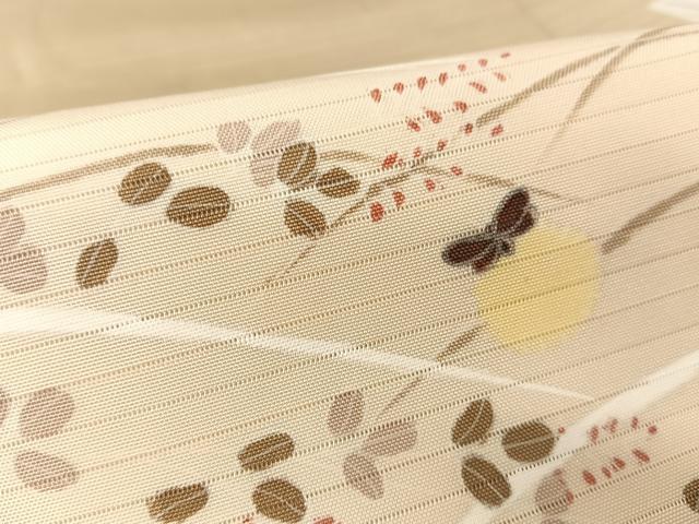 平和屋着物*夏物 絽塩瀬 九寸名古屋帯 蛍 正絹 逸品 AABA2538np