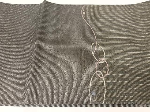 平和屋着物*夏物 六通柄袋帯 丸繋ぎ 金銀糸 正絹 逸品 AABA2552np