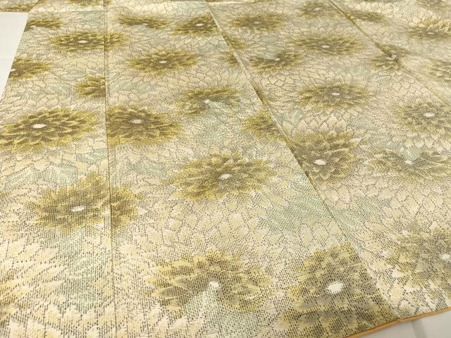 平和屋着物●上質な紬 菊 正絹 逸品 AABA2653np