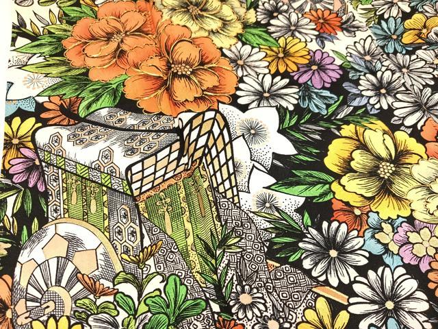 平和屋着物●豪華振袖 駒刺繍 御所車花文 金彩 正絹 逸品 AABA2707ph