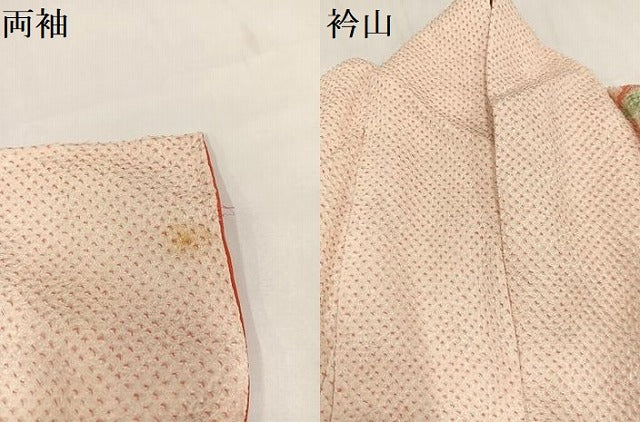 平和屋着物●豪華振袖 絞り 枝花文 正絹 逸品 AABA2737ph