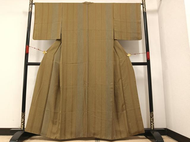 平和屋着物●上質な小紋 間道 健勝苑扱い 正絹 逸品 AABA2756ph