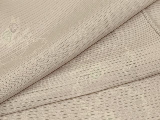 平和屋着物*夏物 小紋 絽 雪輪兎文 正絹 逸品 AABA2785jd