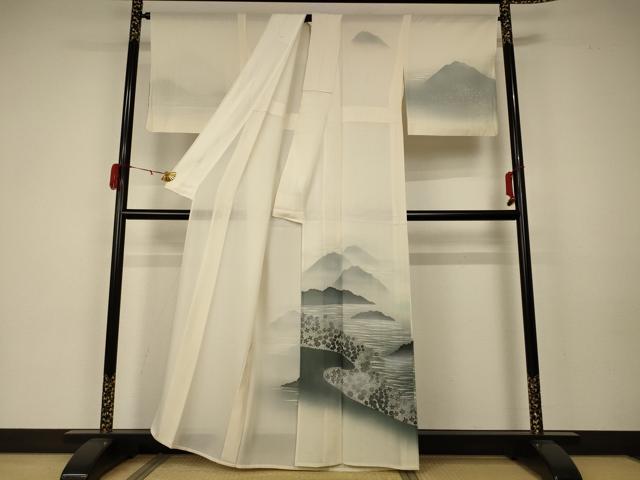 平和屋着物*夏物 訪問着 絽 風景文 正絹 逸品 AABA2792jd