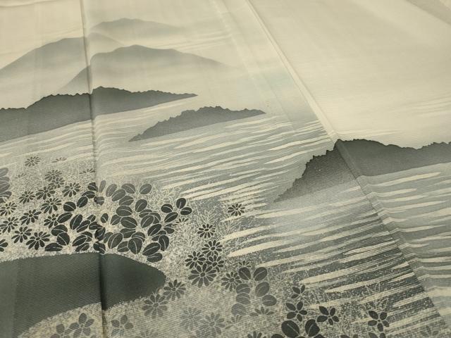 平和屋着物*夏物 訪問着 絽 風景文 正絹 逸品 AABA2792jd