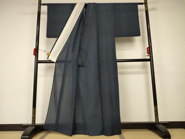 平和屋着物*夏物 本場大島紬 夏大島 幾何学文様 正絹 逸品 AABA2802jd