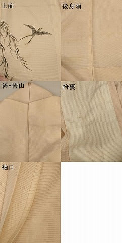 平和屋着物*夏物 訪問着 絽 流水飛鳥文 暈し染め 正絹 逸品 AABA2808jd