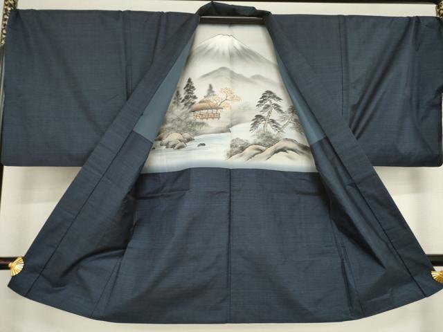 平和屋着物●男性 本場大島紬 アンサンブル 100亀甲 総詰め 正絹 逸品 AABA3309ck