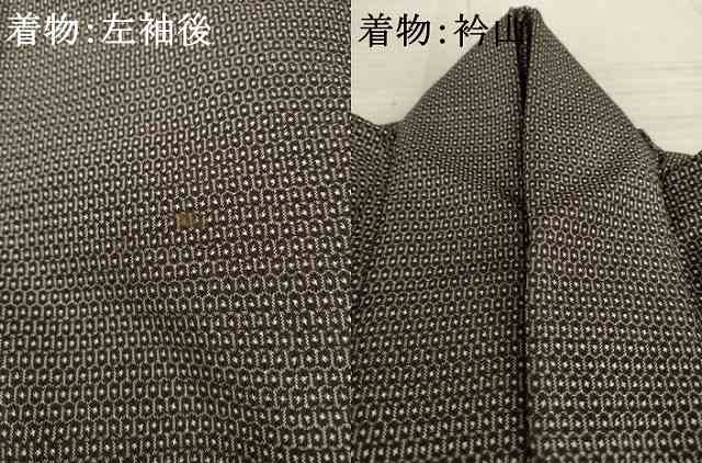 平和屋着物●男性 本場大島紬 アンサンブル 100亀甲 総詰め 正絹 逸品 AABA3339ck