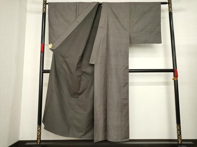 平和屋着物●男性 本場大島紬 アンサンブル 100亀甲 総詰め 正絹 逸品 AABA3339ck
