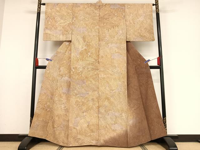 平和屋着物●訪問着 切嵌文様 暈し染め 正絹 逸品 AABA4442np
