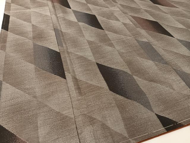 平和屋着物●本場大島紬 カタス9マルキ 菱文 正絹 逸品 未使用 AABJ8186ck