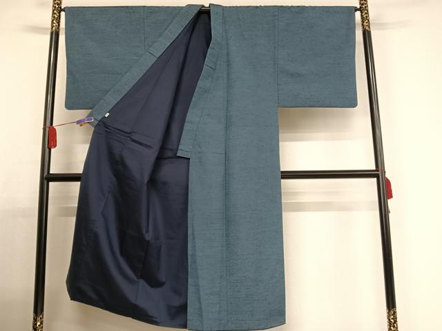 平和屋着物●男性 紬 アンサンブル 薄花色 松坂屋扱い 正絹 逸品 未使用 AABA4555np