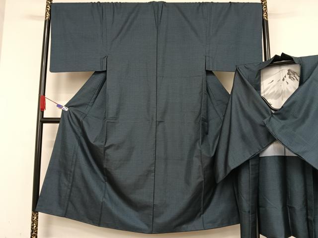 平和屋着物●男性 本場大島紬 100亀甲 総詰め アンサンブル 正絹 逸品 AABA4953np