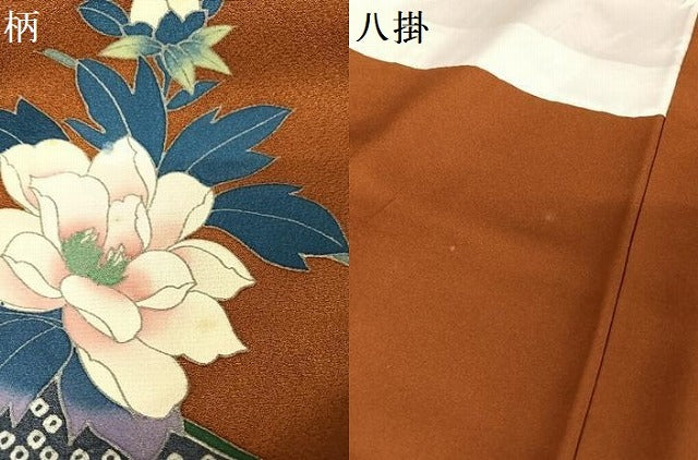 平和屋着物●訪問着 草花文 正絹 逸品 未使用 AABA4995np