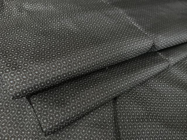 平和屋着物●男性 本場村山大島紬 亀甲文様 正絹 逸品 AABA5027np