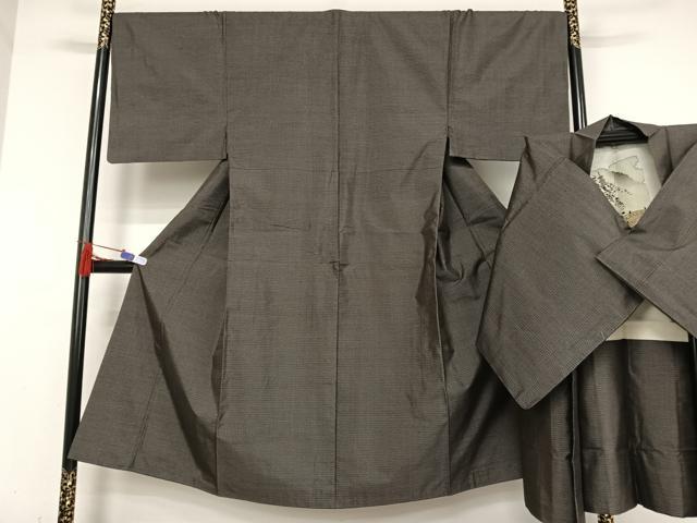 平和屋着物●男性 本場村山大島紬 アンサンブル 亀甲絣 正絹 逸品 AABA5041np