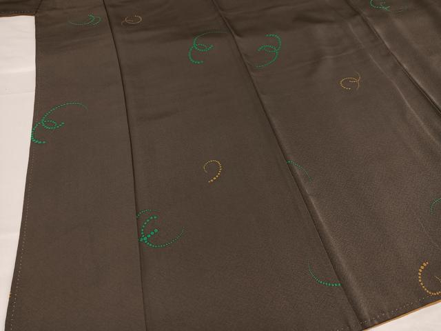 平和屋着物●上質な小紋 輪違い 正絹 逸品 AABA5269ph
