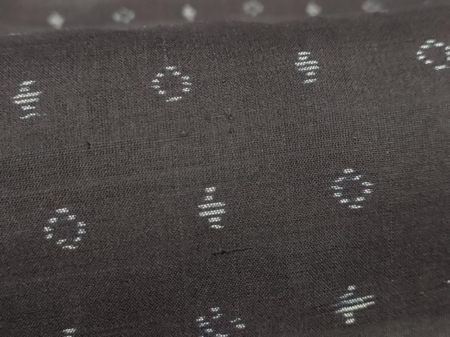 平和屋着物*夏物 本場大島紬 夏大島 紗 幾何学文様 正絹 逸品 AABA5527sx