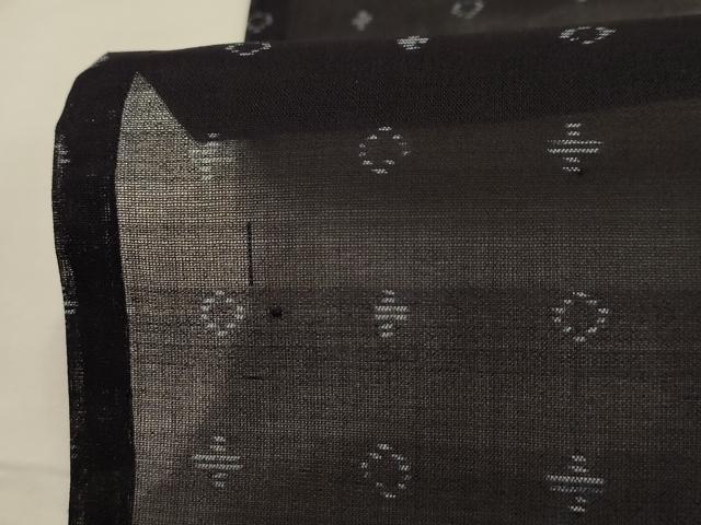 平和屋着物*夏物 本場大島紬 夏大島 紗 幾何学文様 正絹 逸品 AABA5527sx