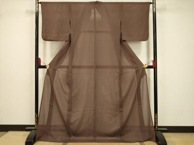 平和屋着物*夏物 小紋 絽 霞文 ロング丈 正絹 逸品 AABA5541sx