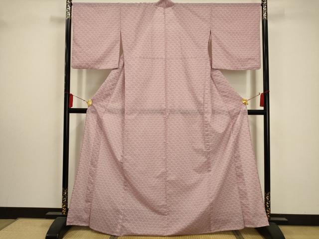 平和屋着物*夏物 小紋 絽 松葉文 洗える着物 AABA5555sx