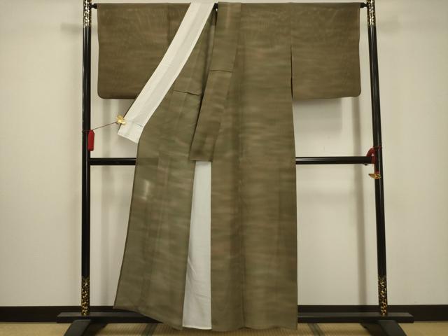 平和屋着物*夏物 虹色創家 本郷大田子 小紋 絽 霞文 暈し染め 正絹 逸品 AABA5614sx