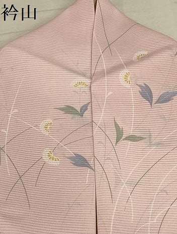 平和屋着物*夏物 小紋 絽 草花文 暈し染め 洗える着物 AABA5649sx