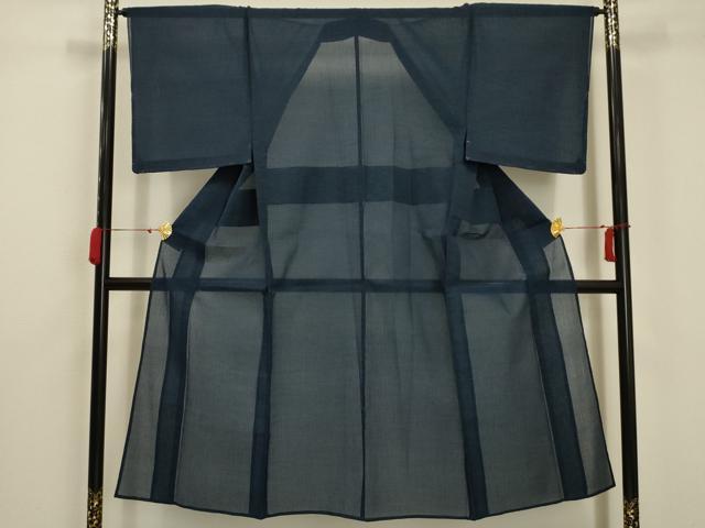 平和屋着物*夏物 男性 小紋 紗 霞文 洗える着物 AABA5701sx