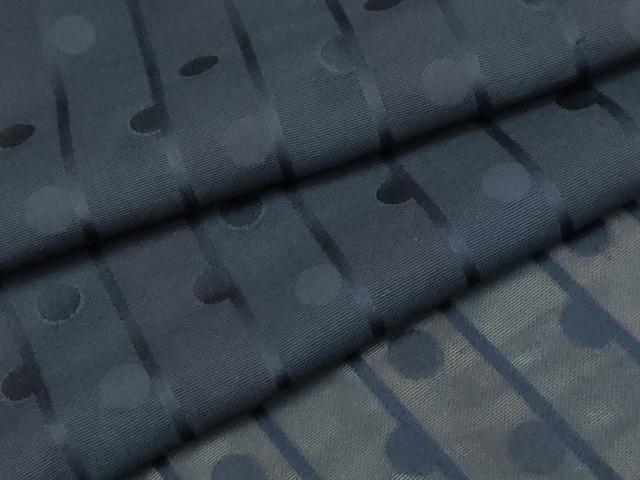 平和屋着物*夏物 色無地 紗 水玉 紺青色 正絹 逸品 AABA5711sx