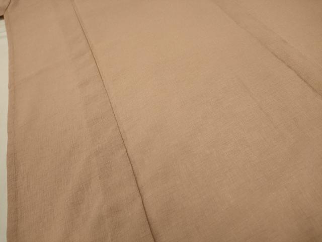 平和屋着物*夏物 色無地 紗 洗柿色 洗える着物 AABA5720sx