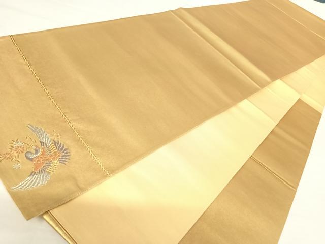 平和屋着物◎六通柄袋帯 ワンポイント刺繍 霞文 正絹 逸品 AABA6268yx