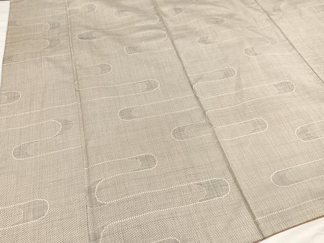平和屋着物●本場大島紬 白大島 一元絣 霞文 正絹 逸品 AABA6451ph