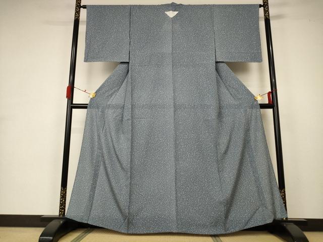 平和屋着物*夏物 小紋 絽 箔散らし文 正絹 逸品 未使用 AABA6534jd