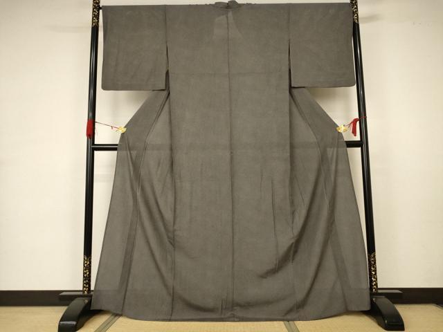 平和屋着物*夏物 江戸小紋 絽 鮫小紋柄 正絹 逸品 AABA6556jd