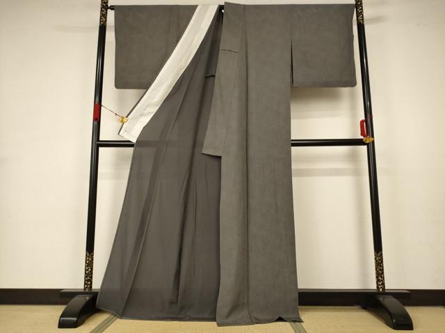 平和屋着物*夏物 江戸小紋 絽 鮫小紋柄 正絹 逸品 AABA6556jd