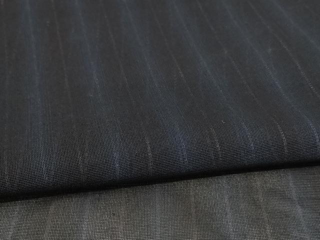 平和屋着物*夏物 小紋 紗 縞 正絹 逸品 AABA6594jd