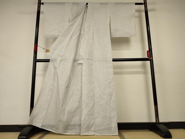 平和屋着物*夏物 小紋 紗 絣柄 AABA6634jd