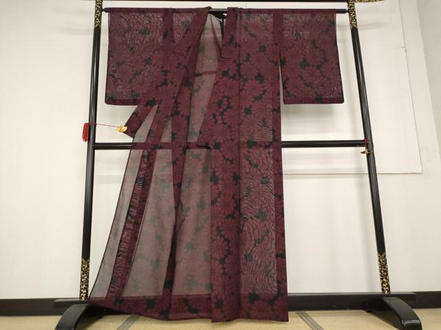 平和屋着物*夏物 紗紬 花づくし 正絹 逸品 AABA6859st