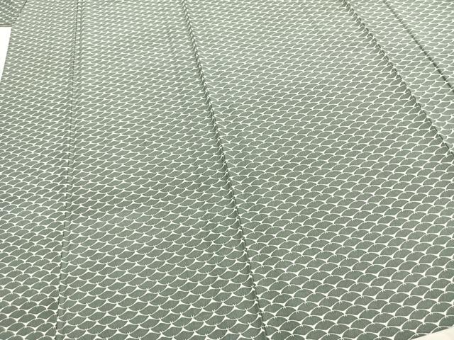 平和屋着物▽小紋 単衣 扇文 AABL5442ck