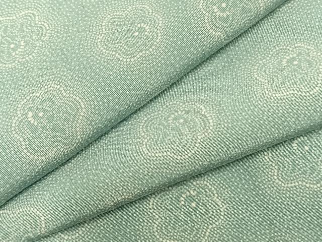 平和屋着物▽日本工芸会正会員 中儀延 加賀小紋 江戸小紋 単衣 花づくし 正絹 逸品 AABA7537fy