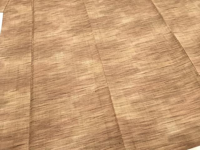 平和屋着物▽上質な紬 単衣 霞文 正絹 逸品 AABA7577fy