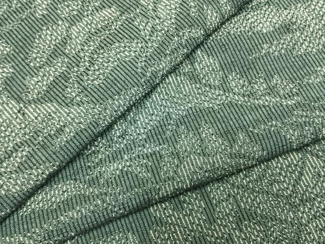 平和屋着物▽上質な紬 単衣 風景文 正絹 逸品 AABA7593fy