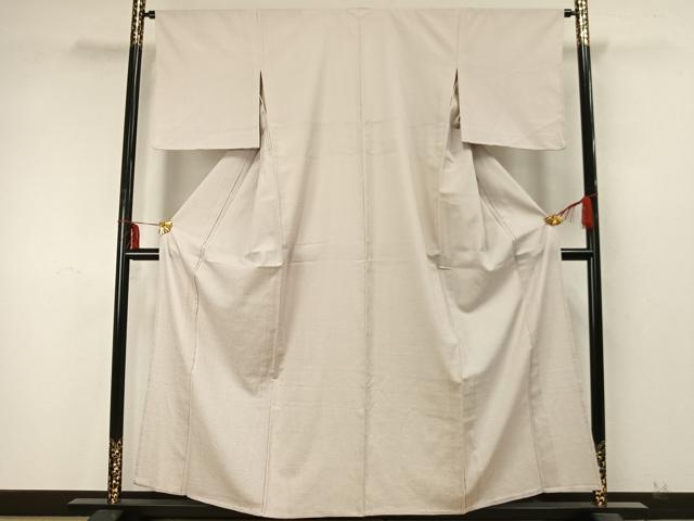 平和屋着物▽本塩沢 単衣 蚊絣 正絹 逸品 AABA7621fy