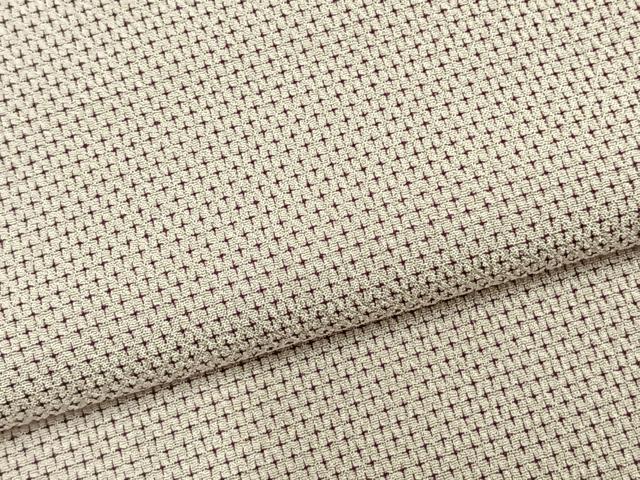 平和屋着物▽本塩沢 単衣 蚊絣 正絹 逸品 AABA7621fy