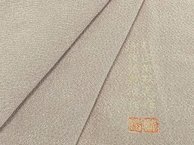 平和屋着物▽伝統工芸師 服部光擴 江戸小紋 単衣 鮫小