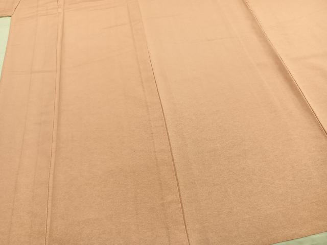 平和屋着物▽上質な色無地 単衣 一斤染色 正絹 逸品 未使用 AABA7779fy