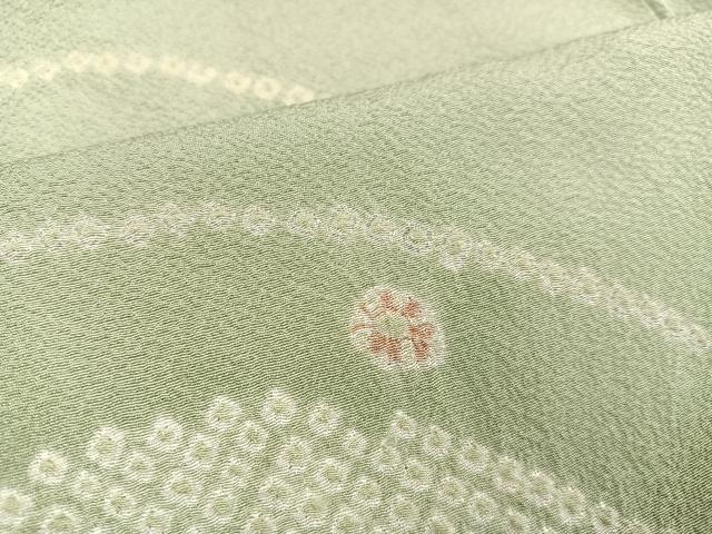 平和屋着物●訪問着 絞り 舞花文 金彩 正絹 逸品 AABA7810ph