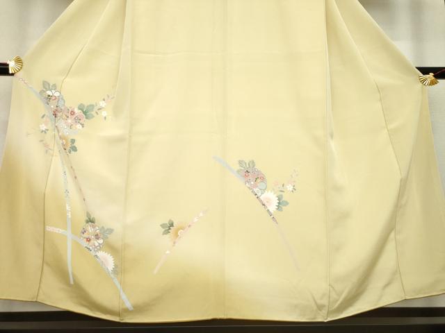 平和屋着物●訪問着 蔓帯花文 正絹 逸品 AABA7967ck