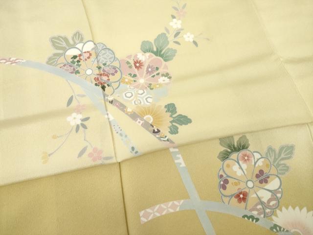 平和屋着物●訪問着 蔓帯花文 正絹 逸品 AABA7967ck